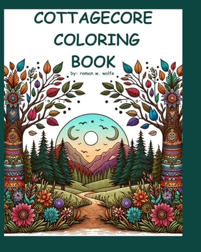 Cottagecore Coloring Book for All Ages: Cottagecore Woodland Coloring Book Relaxing Coloring Book All Ages Varying Difficulty Woodland Animal Coloring Book Anxiety Coloring Pages von Independently published