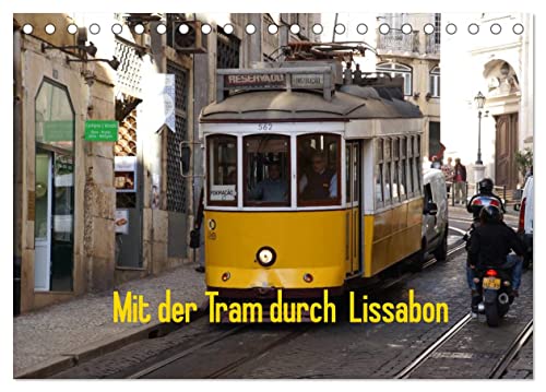Mit der Tram durch Lissabon (Tischkalender 2024 DIN A5 quer), CALVENDO Monatskalender von CALVENDO