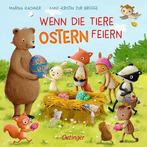 Wenn die Tiere Ostern feiern: Allererstes Pappbilderbuch über Ostereier suchen für Kinder ab 18 Monaten (Wenn die Tiere feiern)
